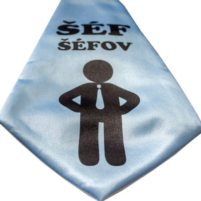 Detail na kravatu šéf šéfov 