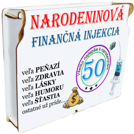 Finančná injekcia na 50. narodeniny