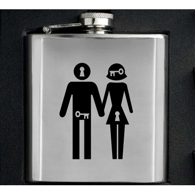 Humorný darček pre partnerov - kľúčová dierka s kľúčom