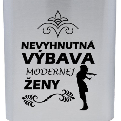 Nevyhnutná výbava modernej ženy - elegantná nerezová fľaša