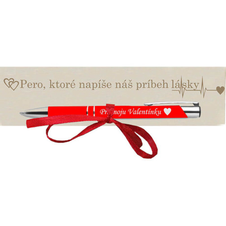 Napíšte príbeh Vašej lásky - pero s nápisom pre ženu