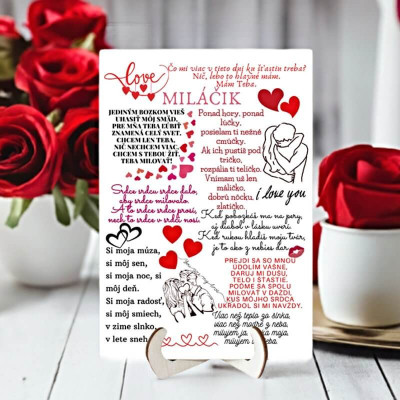 Darček pre priateľa na Valentína – pre Miláčika