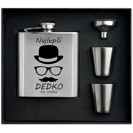 Najlepší dedko na svete – ploskačka s pohárikmi, nálevka