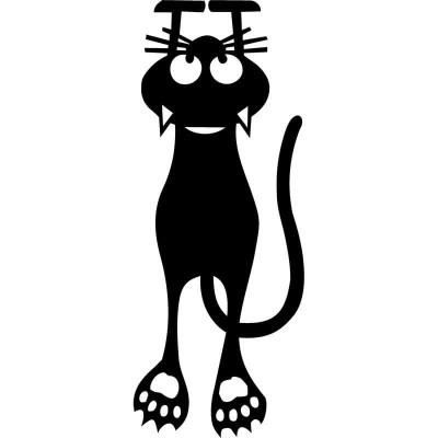 CATY  - záložka do knihy v tvare mačičky