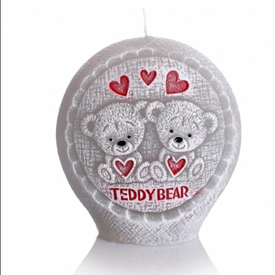 Sviečka medvedík so srdiečkom ❤️️ i love you