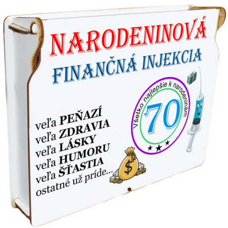 Darček na 70 narodeniny - finančná injekcia