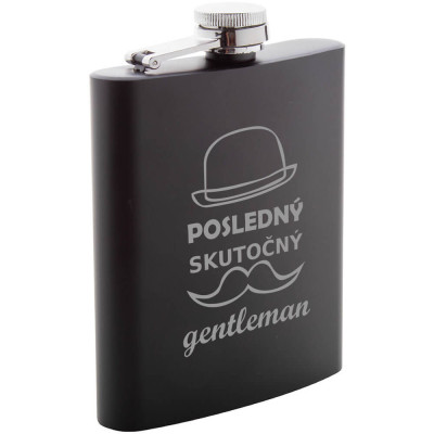Ploskačka Posledný skutočný gentleman - darček pre pravých mužov