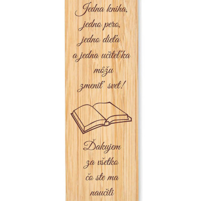 Detail na záložku pre pani učiteľku