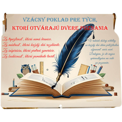 Vzácny darček pre učiteľov, ktorí otvárajú dvere poznania