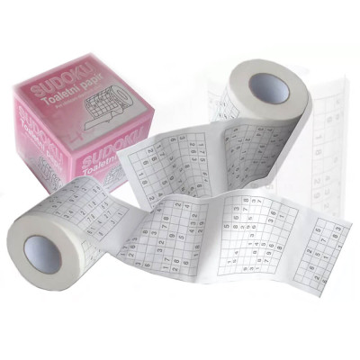 Toaletný papier so Sudoku – Vtipný darček pre všetkých milovníkov hier