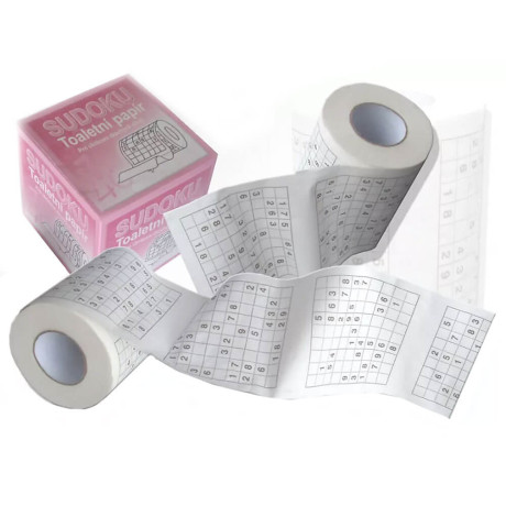 Toaletný papier so Sudoku – Vtipný darček pre všetkých milovníkov hier