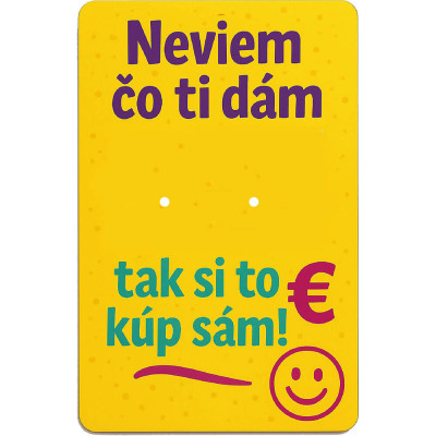 Vtipná tabuľka na darovanie peňazí – Kúp si sám