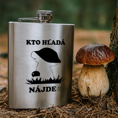 Vtipná ploskačka pre hubára Kto hľadá, nájde