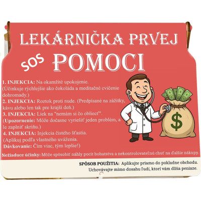 Lekárnička prvej pomoci – vtipný spôsob, ako darovať peniaze