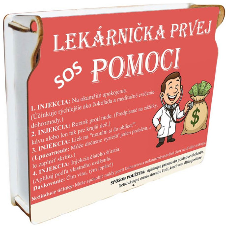 Lekárnička prvej pomoci – vtipný spôsob, ako darovať peniaze