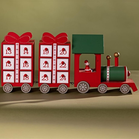 Adventný kalendár - drevený vláčik