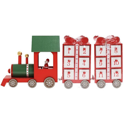 Adventný kalendár - drevený vláčik