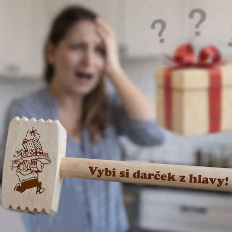 Vybi si darček z hlavy - vtipný tĺčik na mäso