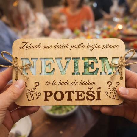 Vtipná obálka na peniaze NEVIEM – riešenie pre tých, čo nič nechcú