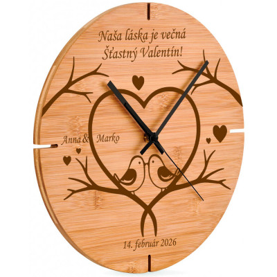 Personalizované hodiny s menom – romantický darček na Valentína