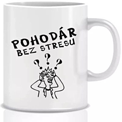 Hrnček pre pohodárov bez stresu - vtipný darček pre každého
