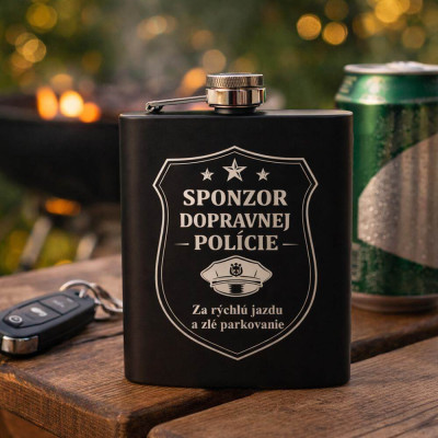 Vtipná ploskačka Sponzor dopravnej polície v akcii
