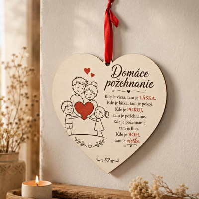 Srdiečko domáce požehnanie – darček pre rodinu