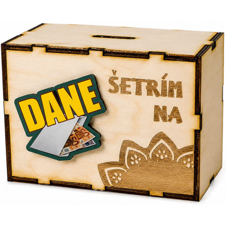 Vtipný darček pre podnikateľov -  pokladnička Šetrím na dane
