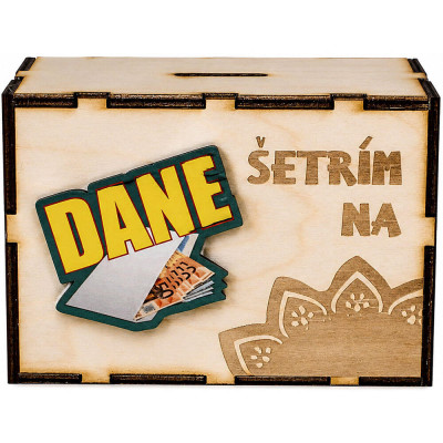 Vtipný darček pre podnikateľov -  pokladnička Šetrím na dane