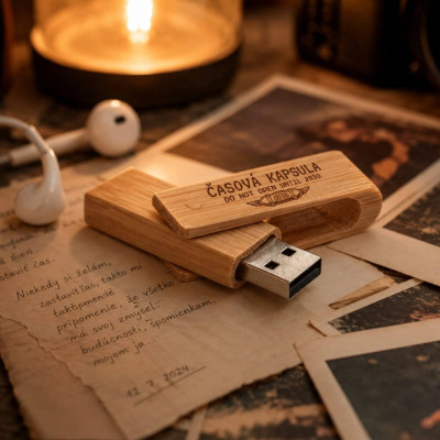 Časová kapsula pre tínedžera - Bambusový USB