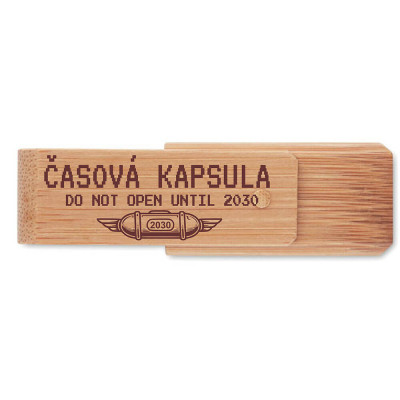 Časová kapsula pre tínedžera - Bambusový USB
