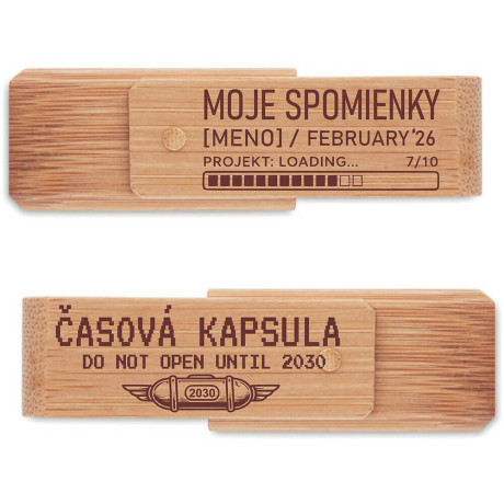 Časová kapsula pre tínedžera - Bambusový USB