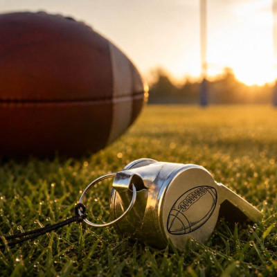 Píšťalka pre trénera rugby - amerického futbalu s menom