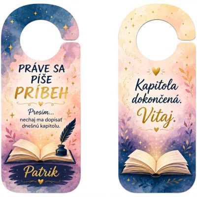 Záves na kľučku pre umelcov – s menom na mieru