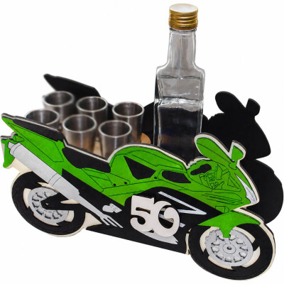 Darček motorka 50 rokov pohľad zhora