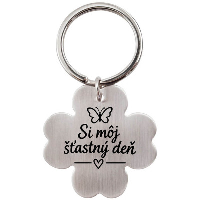 Prívesok na kľúče Si môj šťastný deň – darček z lásky