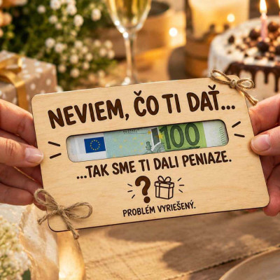 Odovzdanie obálky na peniaze Neviem čo ti dať