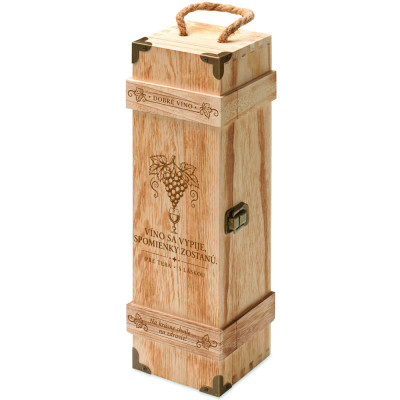 Drevený box na víno – víno sa vypije, spomienky zostanú