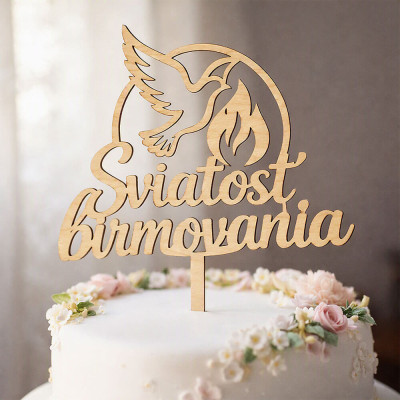 Zápich na tortu Sviatosť birmovania na torte