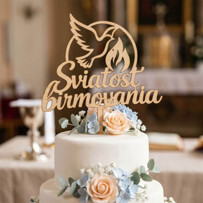 Zápich na tortu Sviatosť birmovania na torte