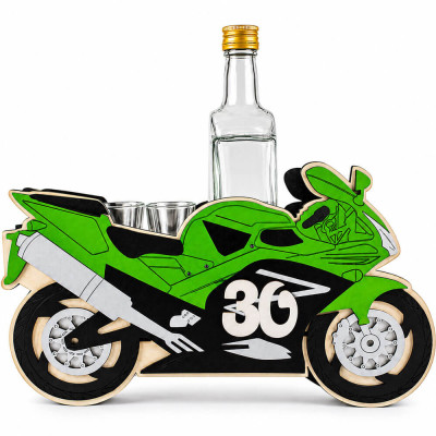 Darček pre motorkára k 30. narodeninám – set s fľašou