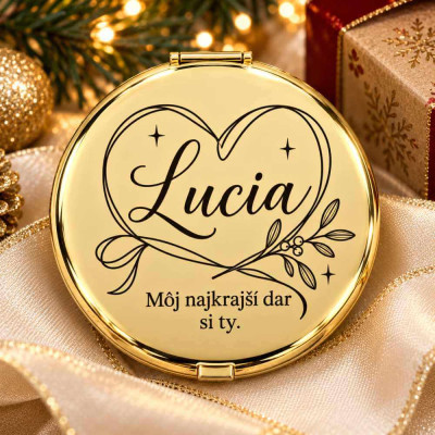 Zrkadielko s menom pre ženu – môj najkrajší dar si ty