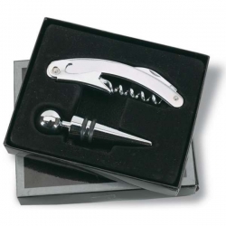 Čašnícky nôž s vývrtkou a zátkou v darčekovom balení