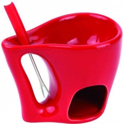 Luxusné značkové fondue s vidličkou - červené width=
