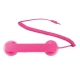 Ružové retro slúchadlo k mobilu pre ženy