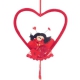 Valentínske srdiečko s mackom  - dekorácia na valentína