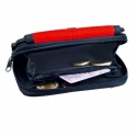 Dvojfarebná peňaženka - čierno červená