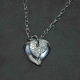 Náhrdelník srdce v srdci s kamienkami