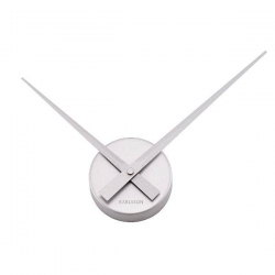 Strieborné hodiny - kovové ručičky 38 cm width=