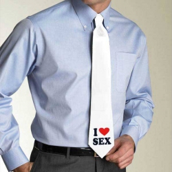 Humorná kravata I LOVE SEX
